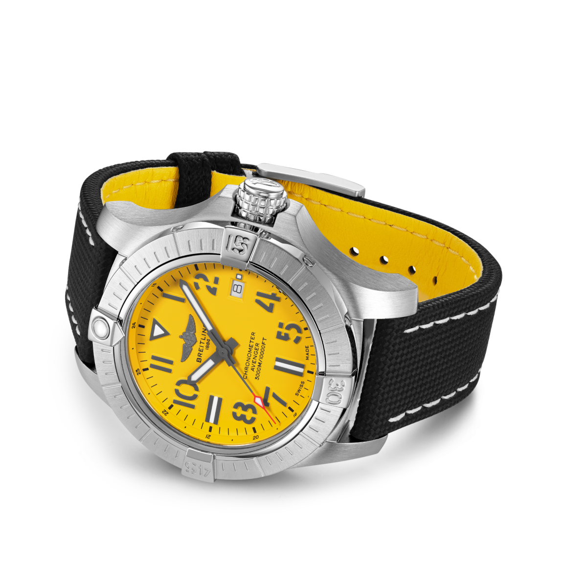 Premier breitling B01 Chronometer 42 Blue Dial Steel Men's Watch AB0118A61C1A1