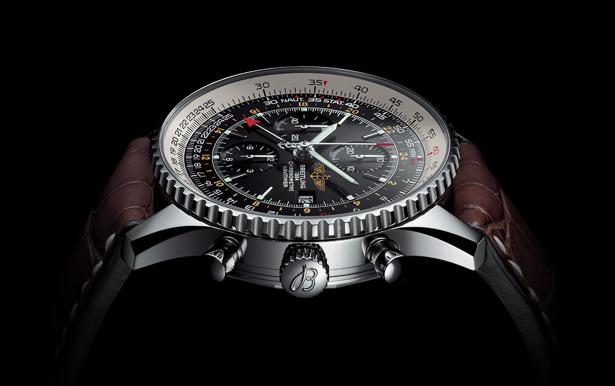 breitling Navitimer Space Tumont Brillante A36030, Stick Index, 2001, Good, Housing Steel, Band: Leather